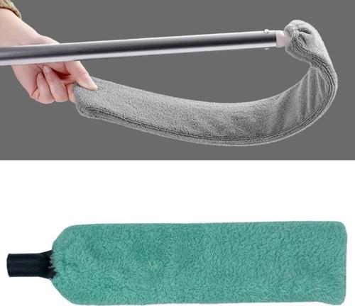 Büro Ev Ofis Yazlık Hijyeni için Saplı Mikrofiber Başlı Girintili Yüzey Toz Temizleme Mopu