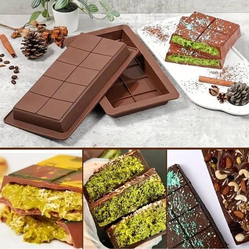 Büro Ev Ofis Mutfağı için Silikon Dubai Stil Büyük Tablet Çikolata Mum Kek Pasta Kalıbı