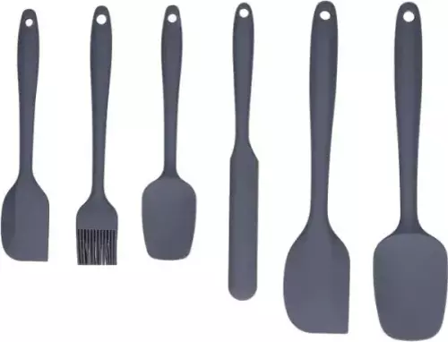 Büro Ev Ofis Mutfağı için Silikon Yapım Spatula Fırça Seti