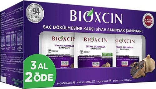 Siyah Sarımsak Şampuanı 300 ML - 3 Al 2 Öde