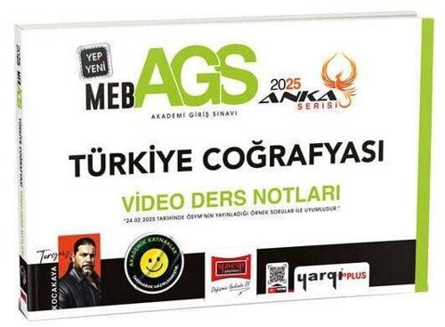 Yargı 2025 MEB-AGS Türkiye Coğrafyası Video Ders Notları Anka Serisi - Turgay Kocakaya Yargı Yayınları