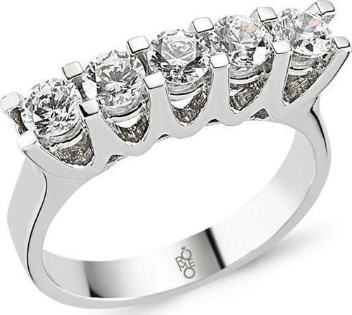 18 Ayar Altın 1.15 Ct Pırlanta Beştaş Yüzük RMY512