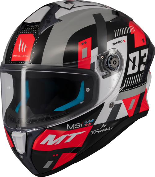 KASK MT HELMETS TARGO S B5 KIRMIZI SERGİO GARCIA