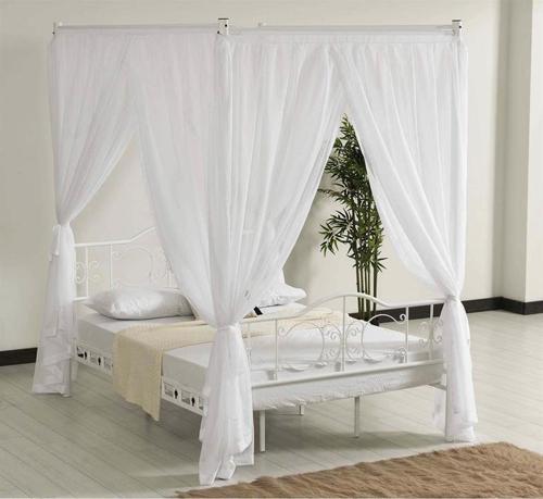 Pero Sultan Tek Kişilik Başlıklı Metal Beyaz Karyola 90x190