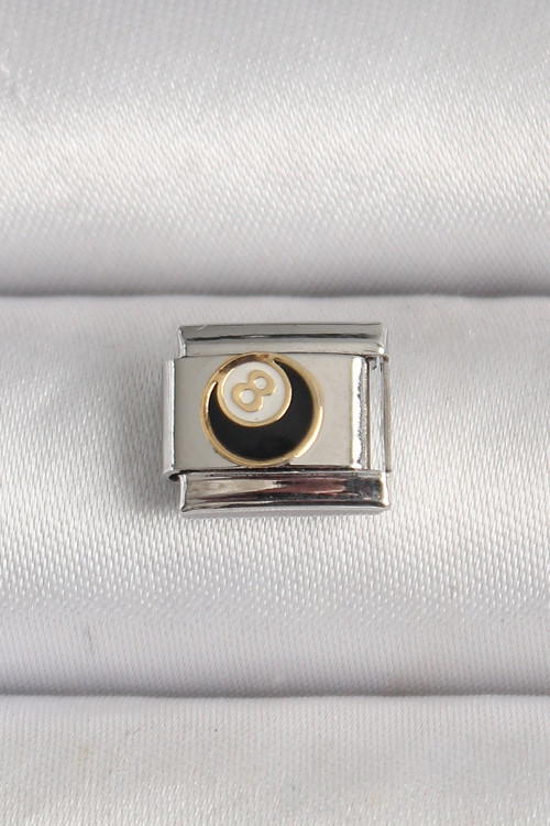 316L Çelik Gümüş Renk 8 Ball İşlemeli Nomination Charm SL11181
