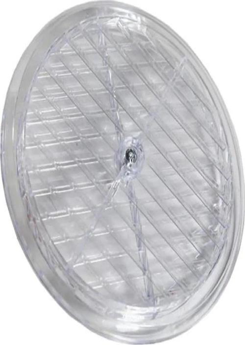 Büro Ev Ofis için 18CM Şeffaf Oval Doğalgaz Havalandırma Cam Menfez Kapağı
