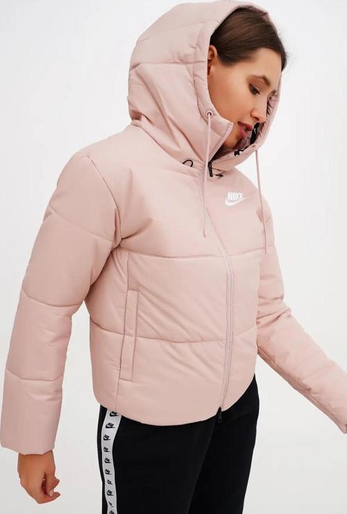Synthetic Fill Hooded Jacket Kadın Sentetik Dolgulu Kapüşonlu Kadın Ceketi Pembe