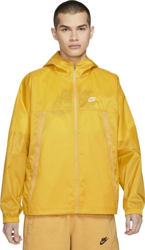 Sportswear Revival Woven Loose Fit Full-Zip Hoodie Bol Kesim Sarı Ceket