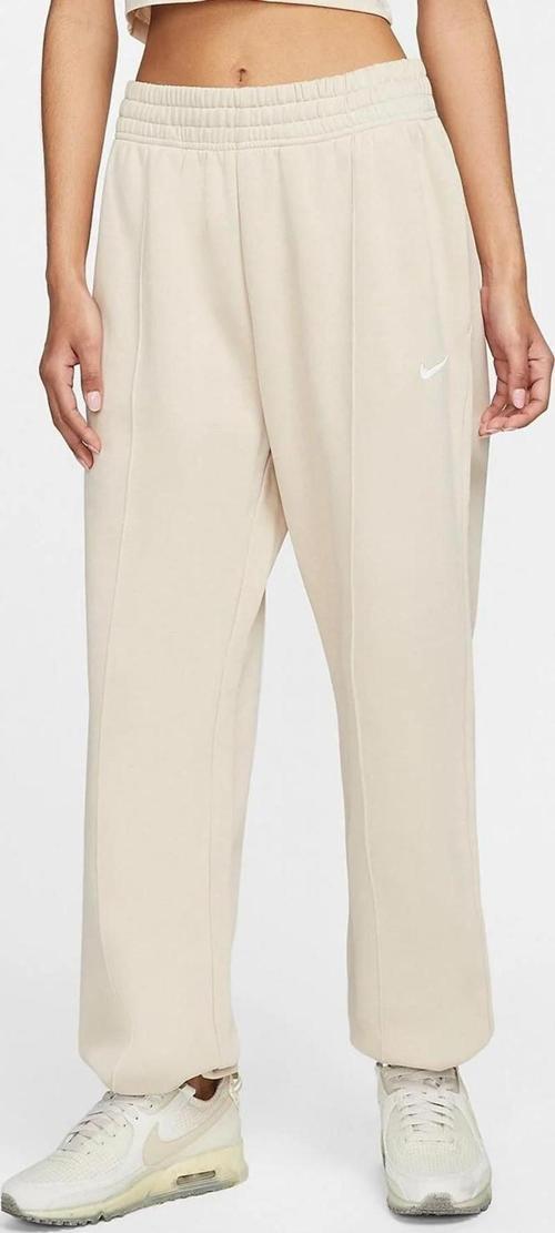 Sportswear Regular Fit Pant Bol ve Uzun Kesim Eşofman Altı Krem