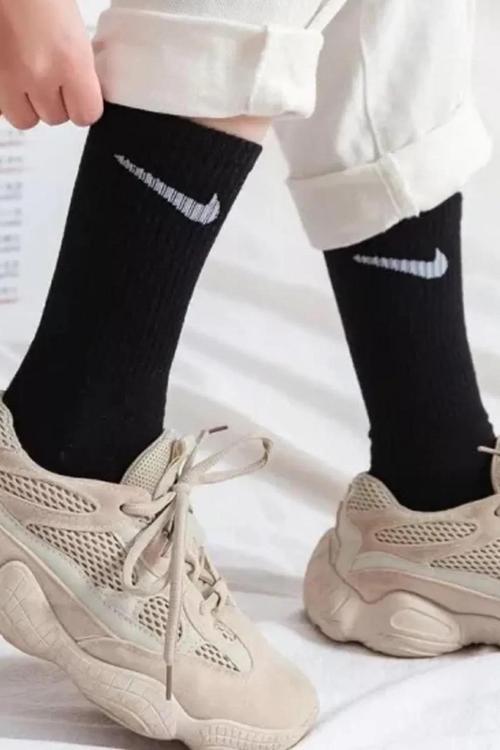 Cushioned 3 Pack Cotton Crew Socks 3 lü Pamuklu Spor Çorap Siyah