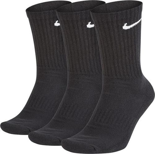 Dri Fit Everyday Cotton Cushioned Crew 3 Pr Siyah Unisex Çorap 3 Çift Siyah