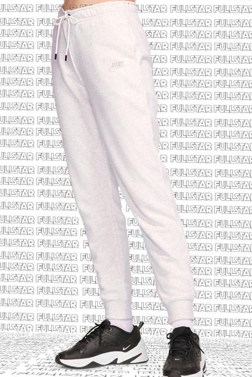 Sportswear Essential Fleece Sweatpant Pamuklu Şardonlu Eşofman Altı Beyaz Melanj