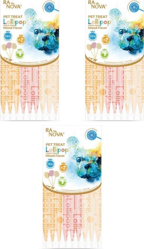 Köpekler için Karışık Lezzetli Lolipop 8gr 6'lı Paket - 3 Adet