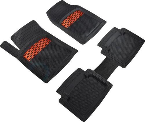 Toyota Camry 2012–2017 Uyumlu 3D Havuzlu Oto Paspas Modern Serisi Kesilebilir Model Kırmızı