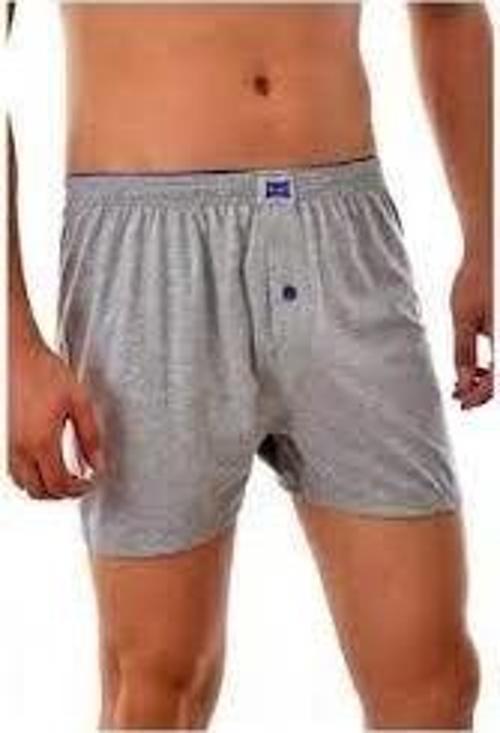 Erkek Penye Düğmeli Düz Boxer 0117