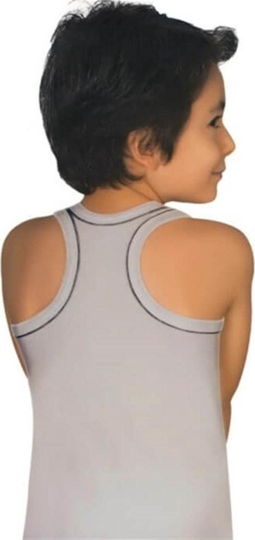 Erkek Çocuk Gri Spor Atlet 6'lı Paket 0130