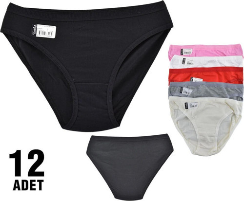 12 'li Nevra Bayan Bikini Külot Kombin 0531