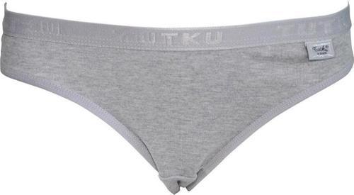 12 'li Yazılı Bayan Bikini Külot Gri