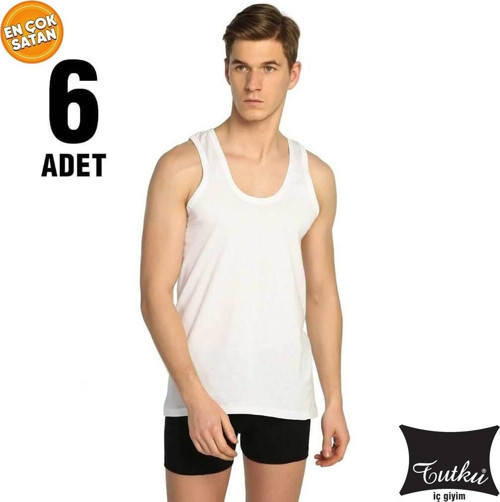 Erkek Penye Atlet 6 'lı Paket 0101