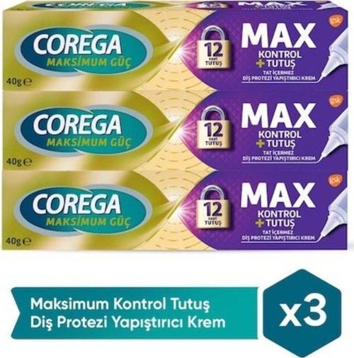 Maksimum Kontrol Protez Yapıştırıcı Krem 3 x 40 G