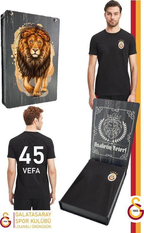 Orijinal Lisanslı Siyah Basic Kişiye Özel T-Shirt Hediyelik Ahşap Kutulu