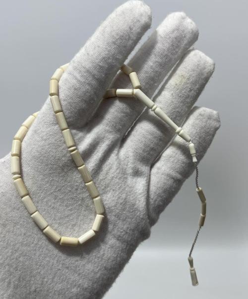 Kesme Fildişi Tesbih 5,83 Gram - Koleksiyonluk Fil Dişi Tespih