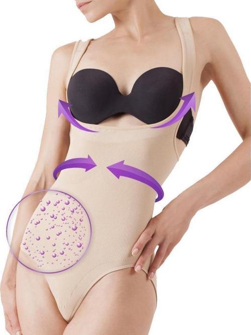 Corrective Slimming Body Seduction - İnceltici ve Sıkılaştırıcı Korse Ten Rengi L-XL Nude