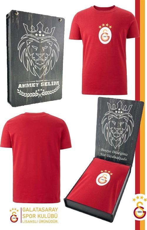 Orijinal Lisanslı Arma T-Shirt Kişiye Özel Hediyelik Ahşap Kutululu