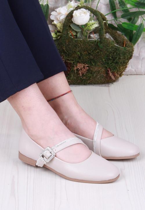 01-624 Soft Toka Detaylı Rahat Kadın Babet