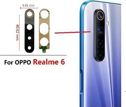 Oppo Realme 6 Arka Kamera Camı Lens Yapışkanlı