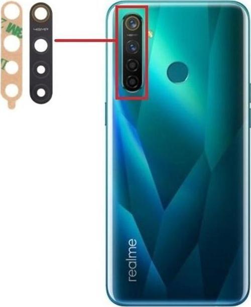 Realme 5 Pro Uyumlu Kamera Lensi Camı RMX1971 RMX1973