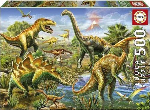 500 Parça Jurassic Oyun Alanı Puzzle - 19903 - Jurassic Playground