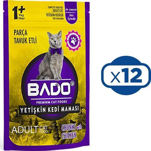 Yaş Kedi Maması Tavuk Etli 85 gr x 12 Adet