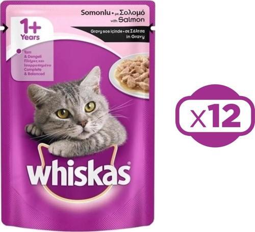 Pouch Somonlu Yetişkin Kedi Konservesi 85 gr X 12 Adet