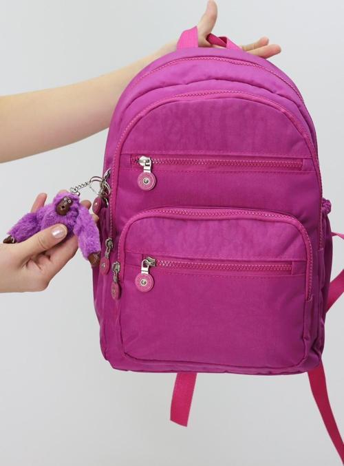 Sevimli Peluş Figürlü Günlük Kadın Sırt Çantası – Şık, Kullanışlı, Okula ve Seyahate Uygun