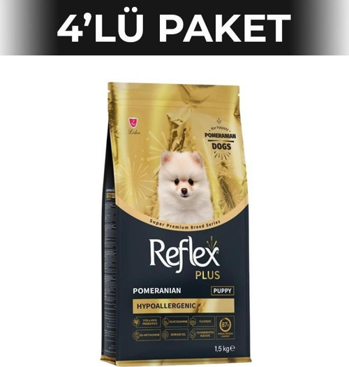 Pomeranian Hypoallergenic Tavuklu Yavru Köpek Maması 1,5 kg 4 Adet