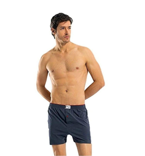1146 ERKEK PAMUKLU PENYE BOXER TEKLİ