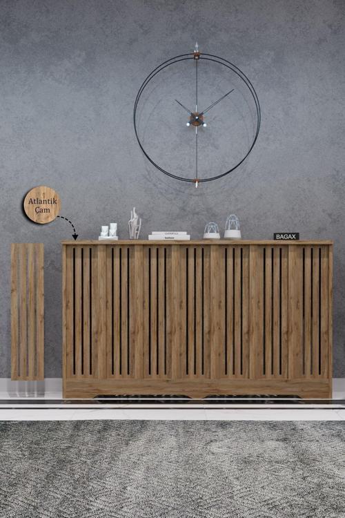 Efes Model, Çam Renk, 136 Cm Petek Kaplama, Dresuar