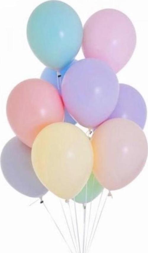 MACARON  SOFT BALON KARIŞIK RENK 12 İNÇ 10 ADET