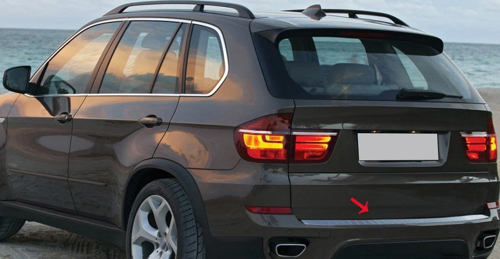 Bmw X5 Uyumlu E70 Krom Arka Tampon Eşiği 2007-2013