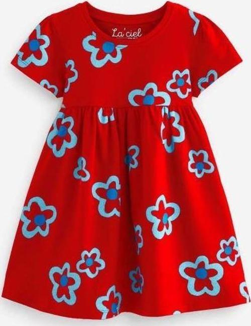 Çiçekli Kız Çocuk Elbise