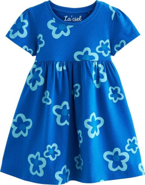 Çiçekli Kız Çocuk Elbise