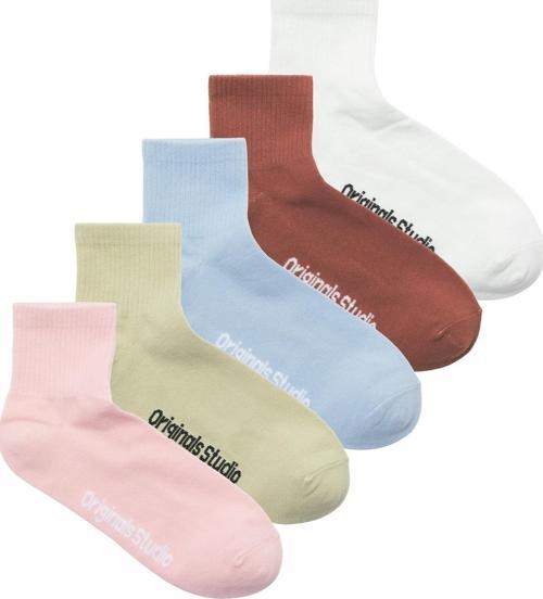JACVESTERBRO SHORT TENNIS SOCKS 5 PACK KİREMİT
