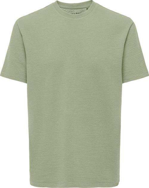 ONSKIAN LIFE REG SEERSUCKER SS TEE NOOS AÇIK YEŞİL