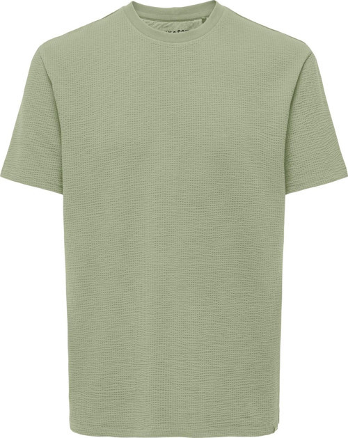 ONSKIAN LIFE REG SEERSUCKER SS TEE NOOS AÇIK YEŞİL