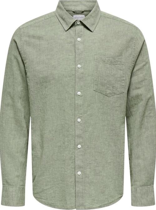 ONSCAIDEN LIFE REG LS 1 PKT SHIRT NOOS YEŞİL