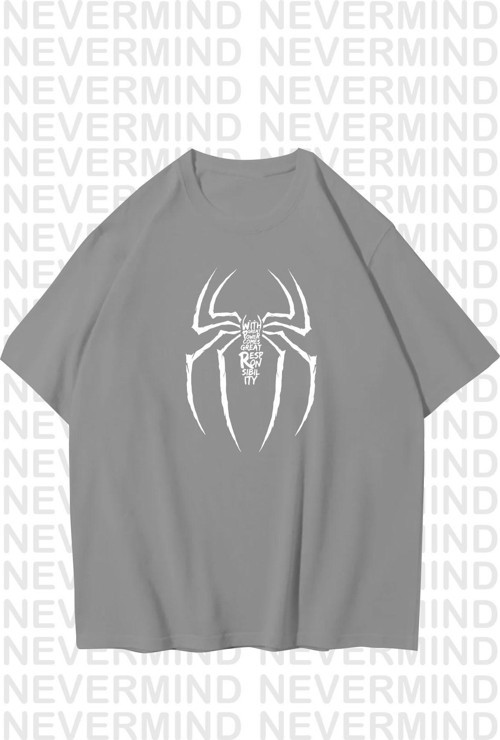 Nevermınd Unisex Kadın Erkek With Power Özel Tasarım Baskılı Oversize Tshirt
