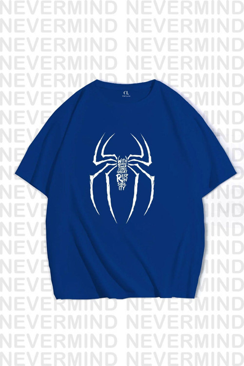 Nevermınd Unisex Kadın Erkek With Power Özel Tasarım Baskılı Oversize Tshirt