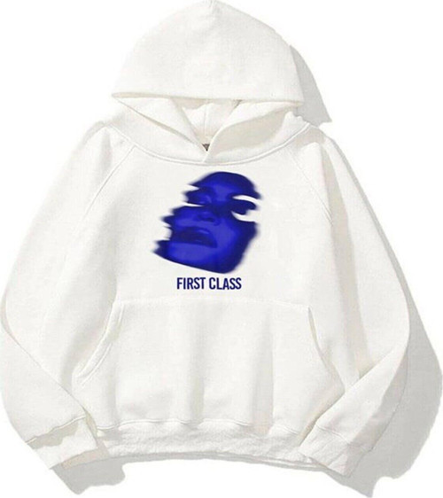 Nevermınd Unisex First Class Sweatshirt Hoodie Beyaz