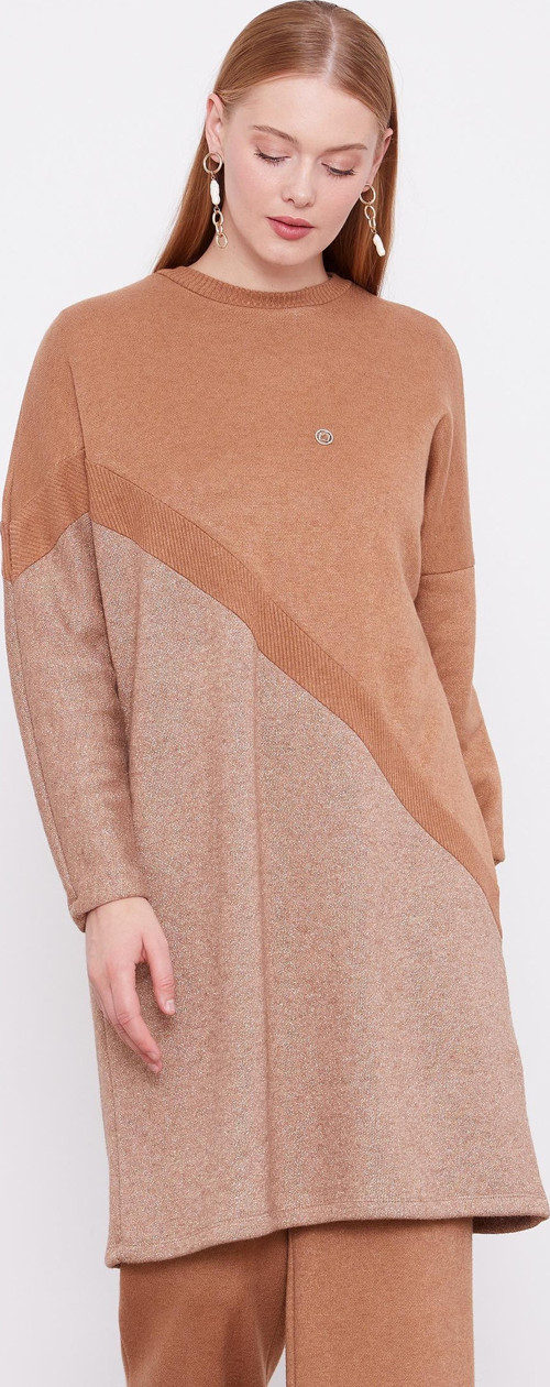 Camel Simli Triko Tunik